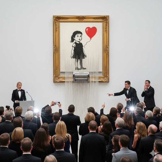 Banksy Shreds $1.4M Painting... Live